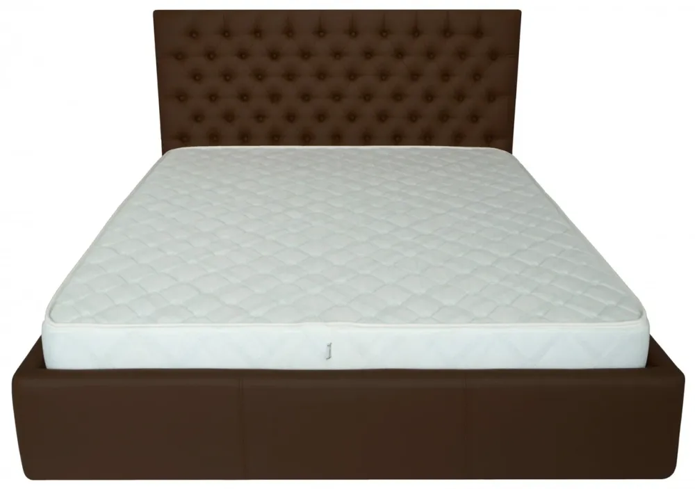 Кровать Двуспальная Cambridge Comfort 160 х 190 см Fly 2231 A1 С подъемным механизмом и нишей для белья Темно-коричневый Киев - изображение 2