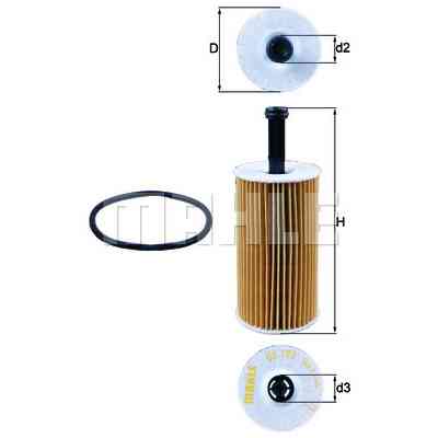 Фільтр масляний Mahle OX193DECO Вінниця