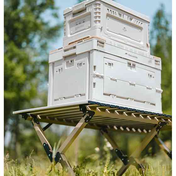 Стіл складаний туристичний Naturehike Simple Star T01 CNK2550JJ018 (89х60 см) вуглецева сталь Бежевий Вінниця