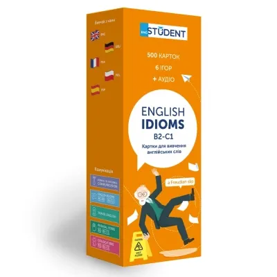 Обучающий набор English Student Карточки для изучения английского языка Idioms B2-С1 (укр.) (591225992) Винница - изображение 1