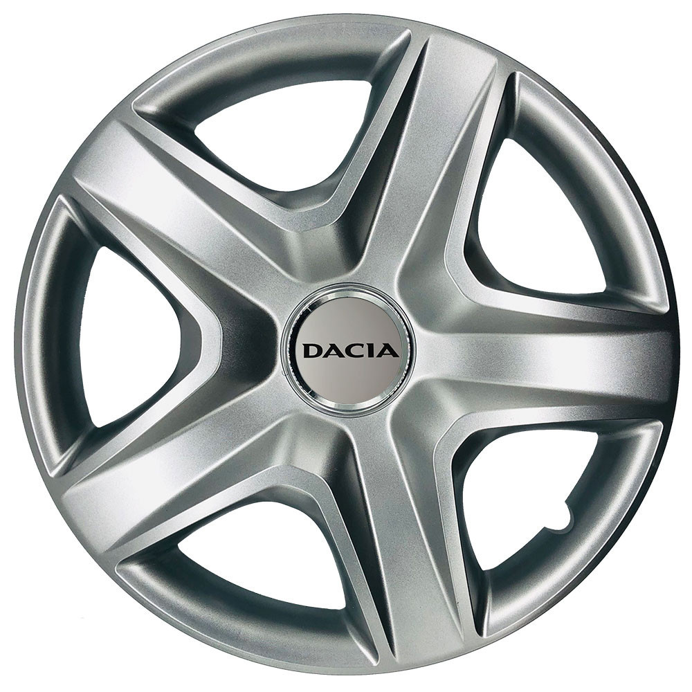 Автомобільні модельні ковпаки R15 Dacia 340 4шт, SJS, сріблясті Київ - фото 1