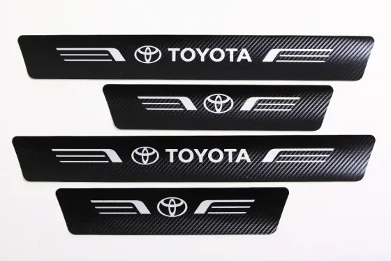 Наклейка на пороги Toyota черный карбон Автограф (4 шт.) Винница