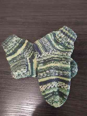 Детские шерстяные носочки, ручная вязка,топ Крохатушка одяг Киев