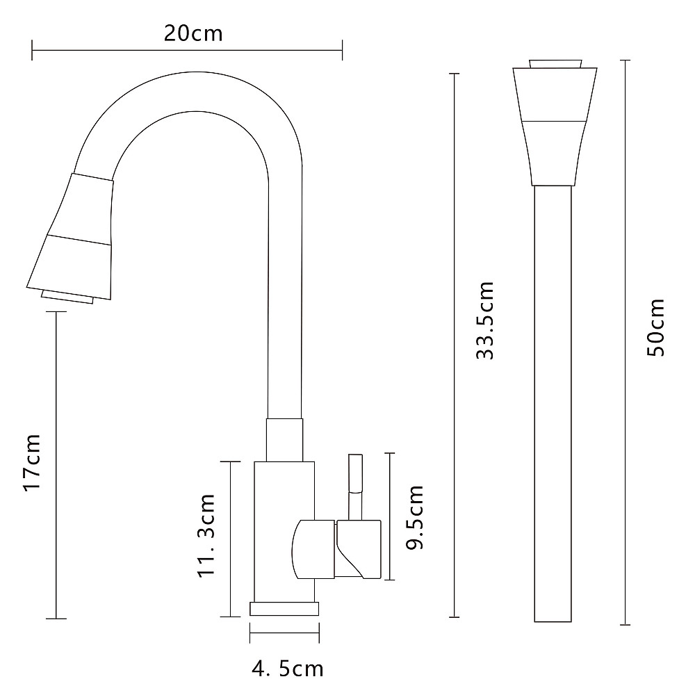 Змішувач для кухні Globus Lux Alpen SBT1-203SK-G03 Тернопіль - фото 7