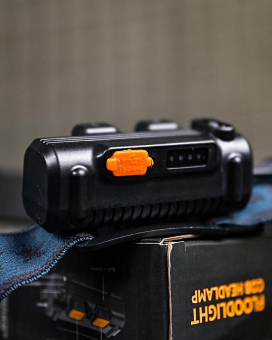 Налобне ліхтарик червоне світло COB W690-2 сенсор ПП8148 Одеса - фото 4