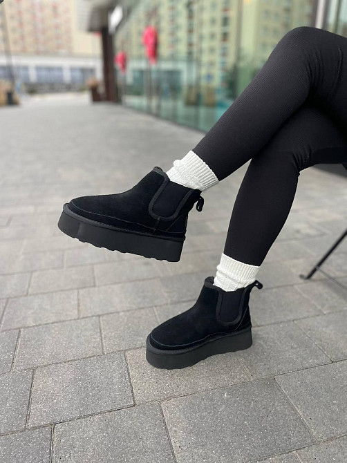 PLPS Угги жіночі PLPS 5854-13 чорні (зима, замша натуральна) (5681) Коломия - фото 3