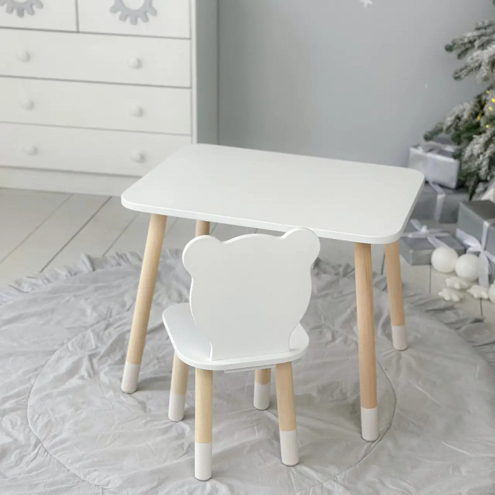 Детский комплект мебели столик и стульчик для рисования, столик из дерева для малыша для обучения и творчества Киев - изображение 2