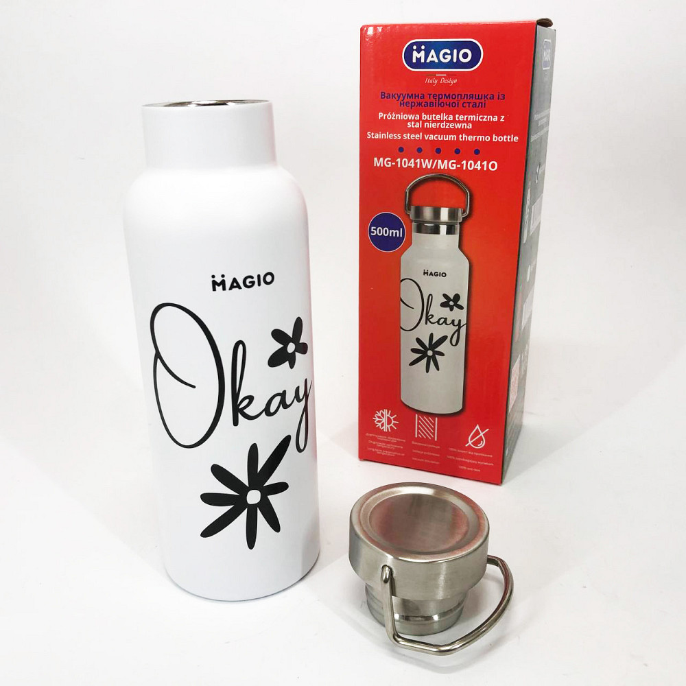Термос похідний для напоїв Magio, Термокружка для напоїв води Термос питний гарячих AV-94 Івано-Франківськ - фото 5