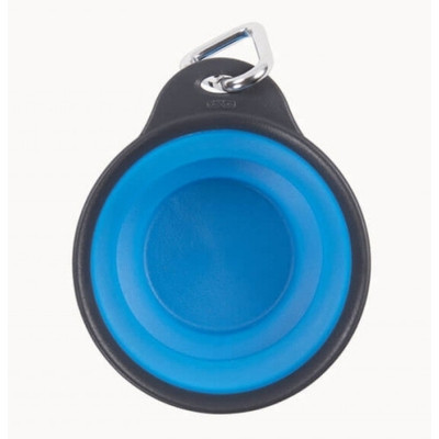 Посуд для собак Dexas Дорожня складна миска Тревел Кап з карабіном мала 240 мл (блакитна) (0084297309145) Вінниця - фото 2