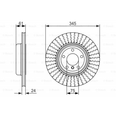 Гальмівний диск Bosch 0 986 479 729 Вінниця - фото 5