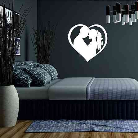 Декоративное настенное Панно «Он и Она», Декор на стену 70*70 см, Белый Киев