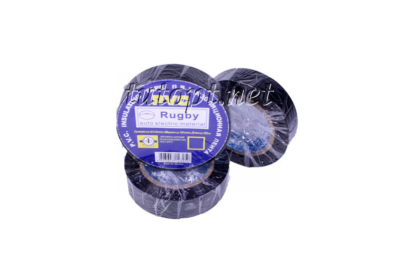 Изолента  Rugby / PVC / 20м черная (реальный метраж меньше) Днепр - изображение 2