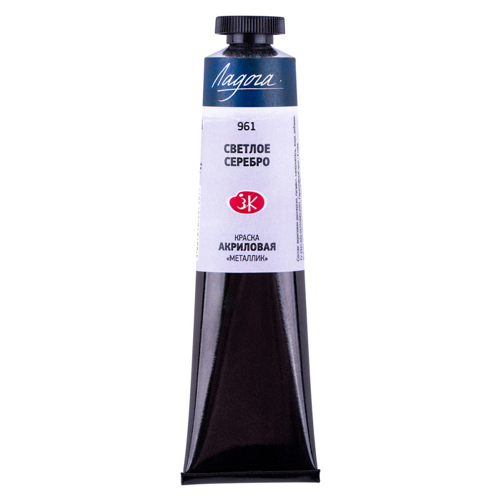 Фарба акрилова "Професійна"  46мл металік 351326 срібло світле, шт Київ - фото 1