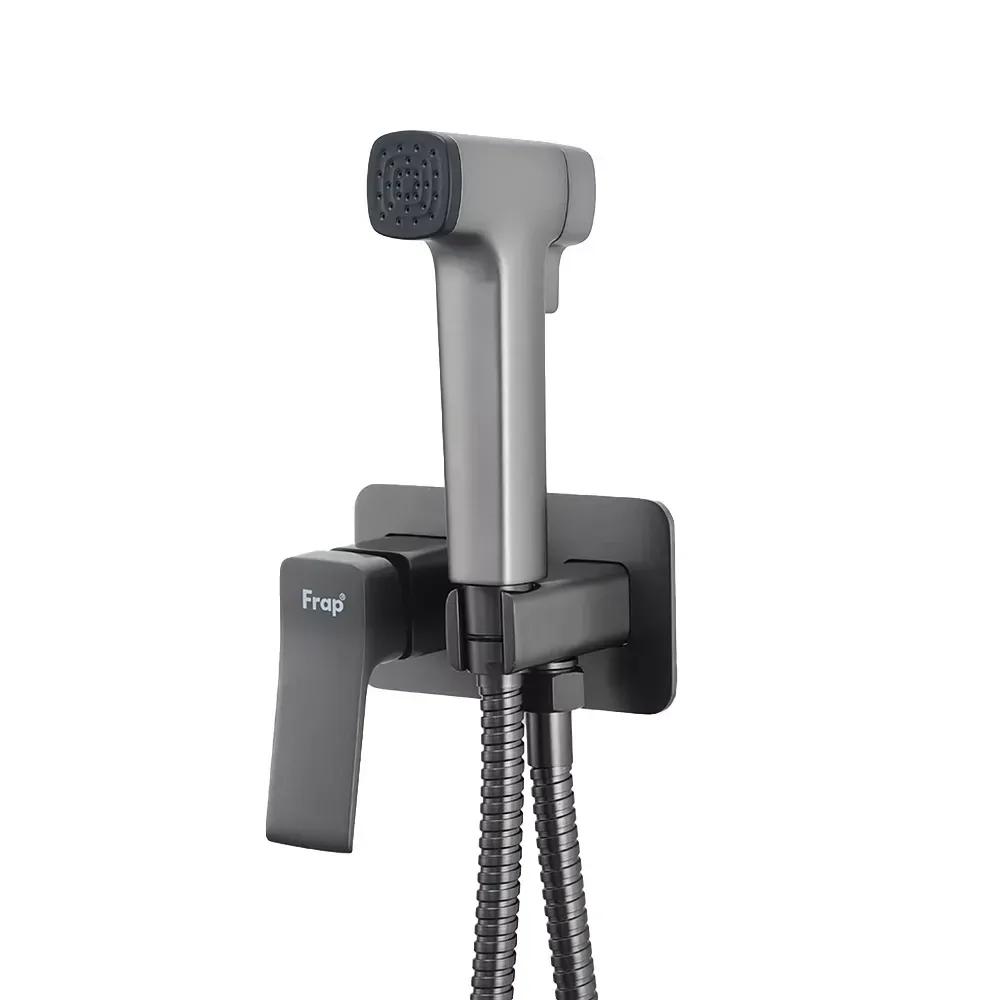 Гігієнічний душ прихованого монтажу  FRAP F2084-9 графіт Київ - фото 1