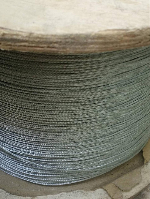 Трос сталевий "GoralMet" в білому оцинку DIN 3055 діаметром 3,0 мм/ 6х7, намотка 5 км Киев - изображение 2