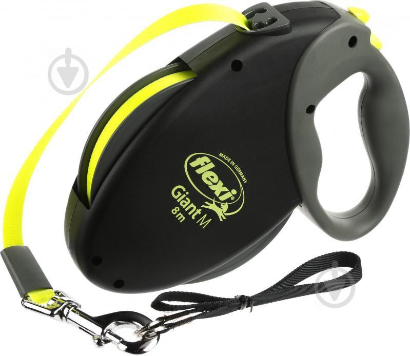 Повідець-рулетка Flexi Giant  M 8 м/25 кг (Жовтий) Вінниця - фото 1