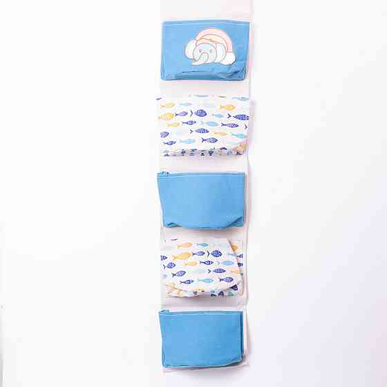 Yiwu Підвісний органайзер на 5 відділень 20×58 (см) Синій HP-41-13BL Коломия