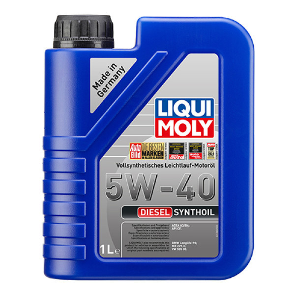 LIQUI MOLY Синтетична моторна олива - Diesel Synthoil SAE 5W-40 1л. Коломия - фото 1