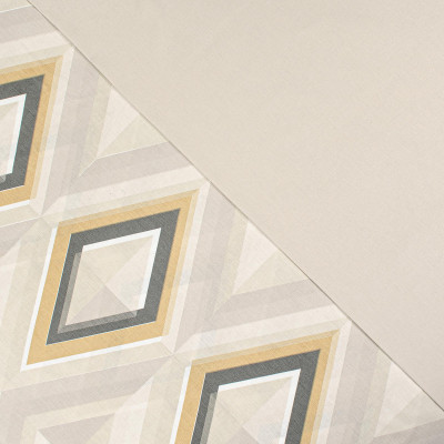 Постільна білизна Home Line Калейдоскоп бежево-графітовий/гл. перламутр , бязь, полуторний (174455) Вінниця - фото 2