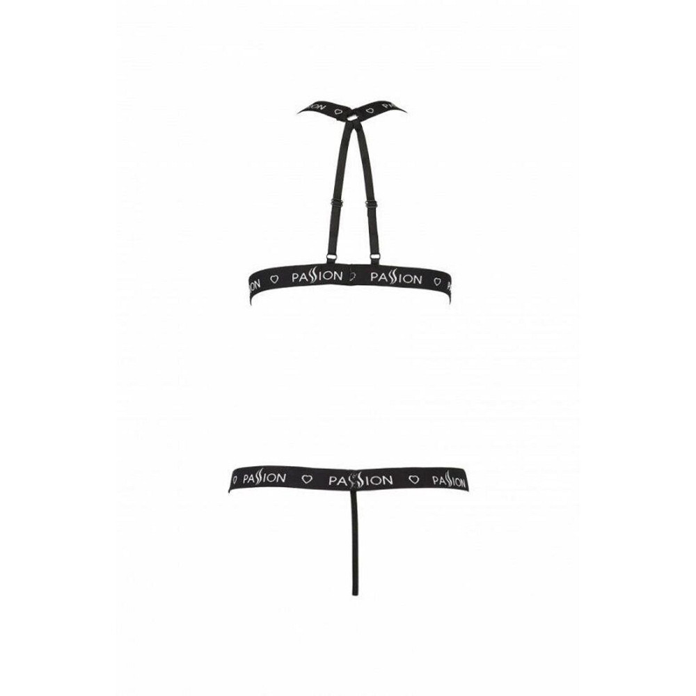 Напівпрозоре боді з вирізами Passion Exclusive Mirajane Body black XXL/XXXL, black Sex Aura Київ - фото 6