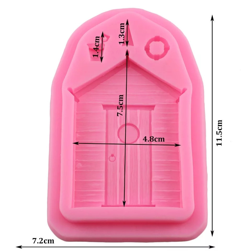 Молд силиконовый морской 115 на 72 мм розовый Киев - изображение 2