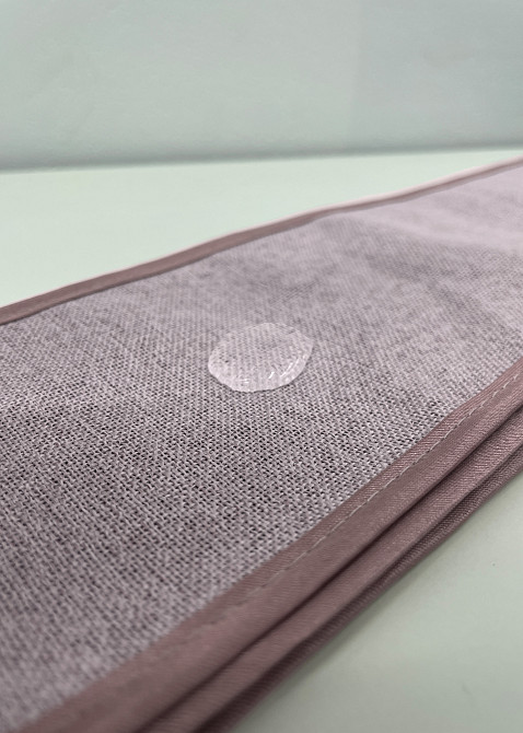 Комплект штор VR-Textil 100% блекаут ASHEN NIGHT 150х270 2шт і Тюль 600х270 1843ш-1153т пудровий з білим 71-088/5 Київ - фото 5