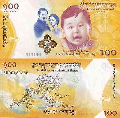 Бутан / Bhutan 100 Nhultrum 2016 Pick 37 UNC Commemorative (folder) Полтава