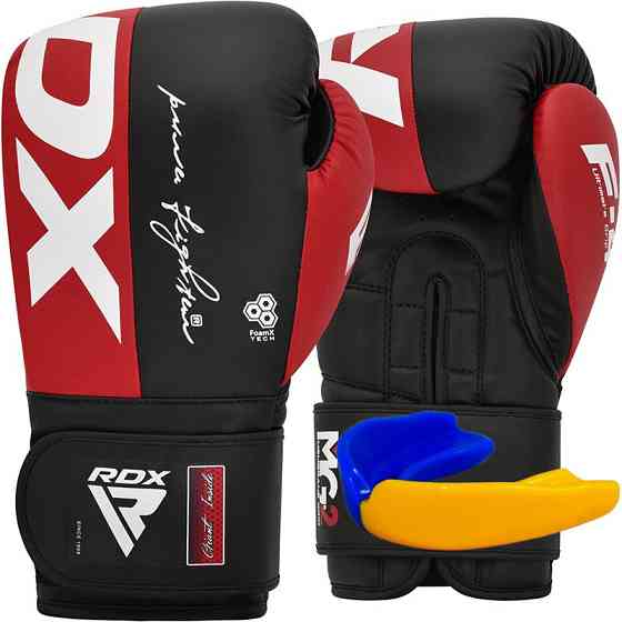 Професійні боксерські рукавички для боксу та єдиноборств RDX F4 Boxing Sparring Gloves RED 10 унцій + КАПА Київ
