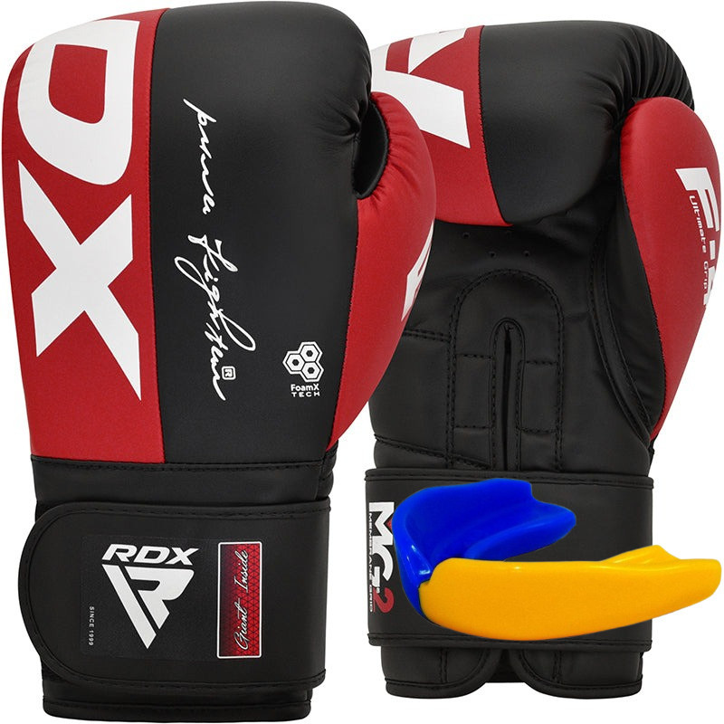 Профессиональные боксерские перчатки для бокса и единоборств RDX F4 Boxing Sparring Gloves RED 10 унцій + КАПА Киев - изображение 1