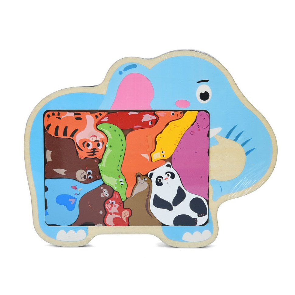 Детский деревяный пазл-вкладыш 