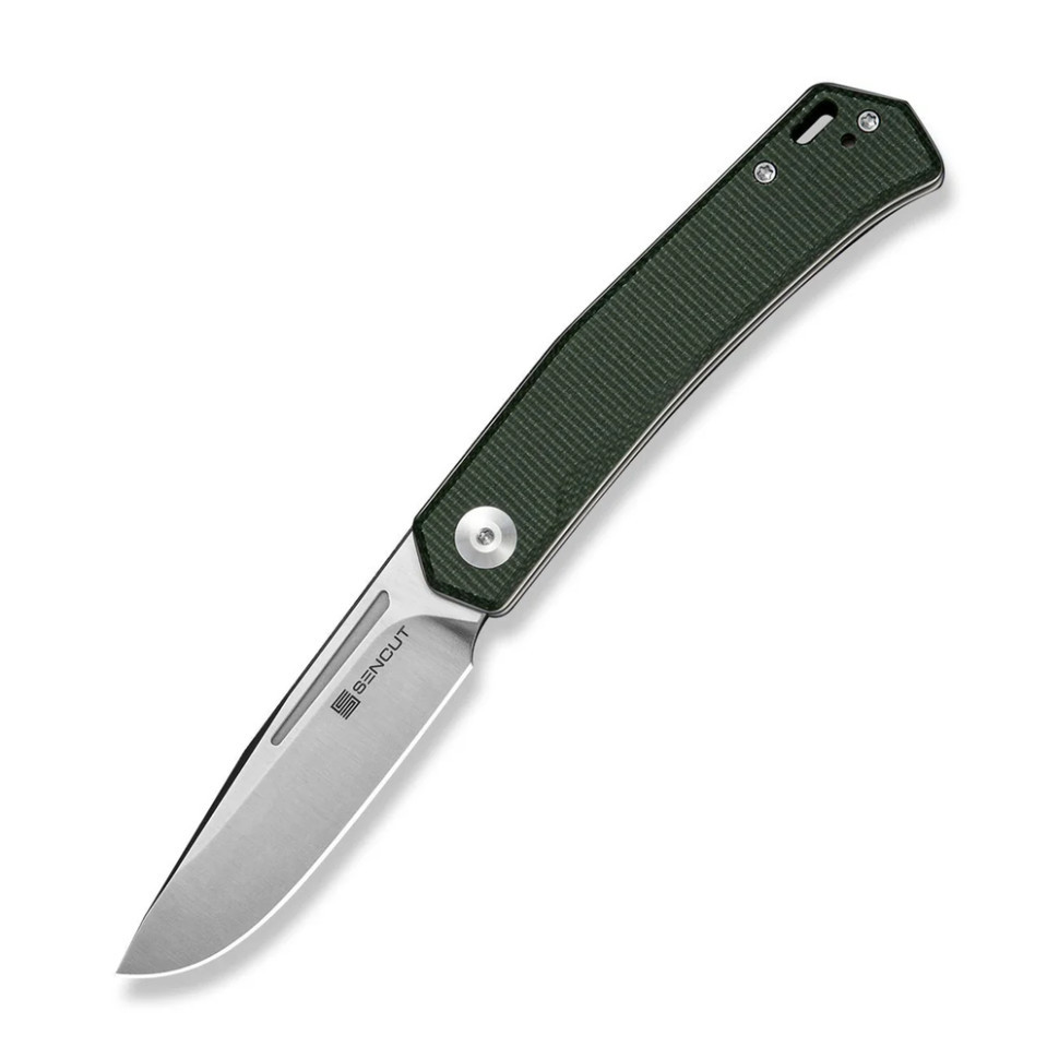 Ніж складаний кишеньковий Sencut Braxx, (7.93 см) D2 / Canvas Micarta зелений Київ - фото 1