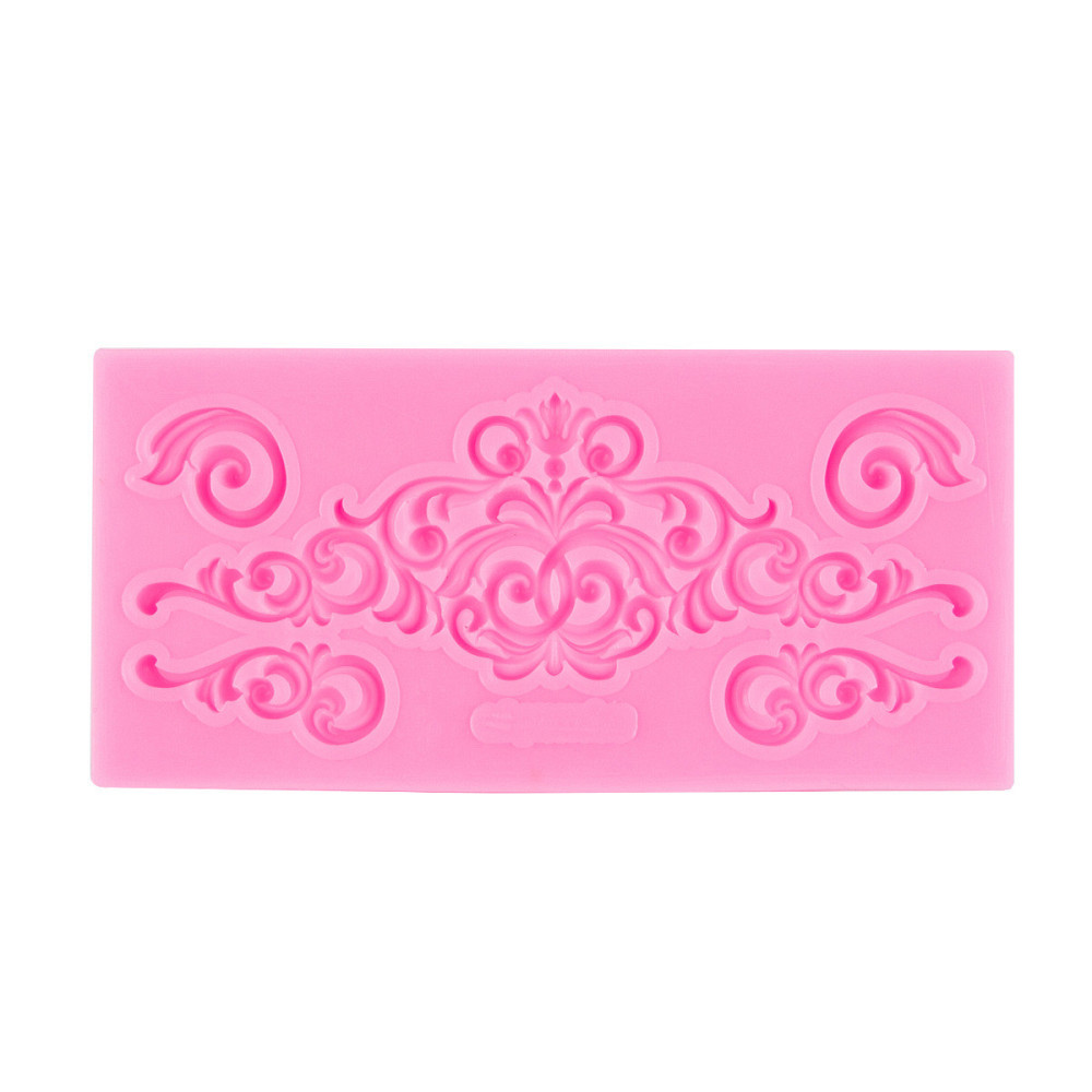 Молд силиконовый Абстракция 132 на 64 мм розовый Киев - изображение 9
