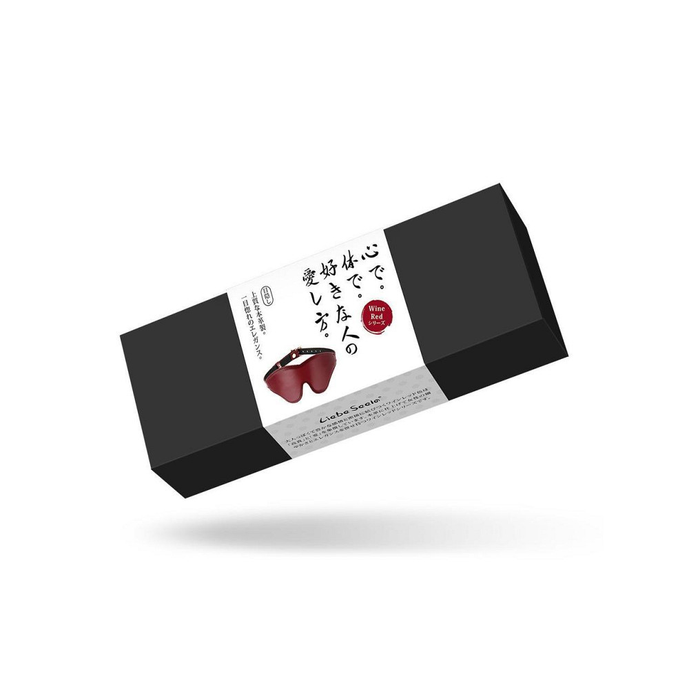 Кожаная маска на глаза Liebe Seele Wine Red Blindfold Sex Aura Киев - изображение 6