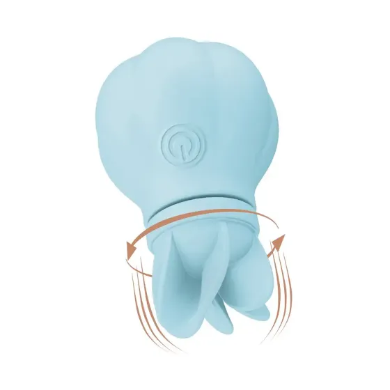 Вібратор Adrien Lastic Caress Blue з насадками для стимуляції ерогенних зон, які обертаються. Львів