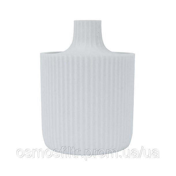 Ємність для зберігання Axentia Samos біла полігума з кришкою Ø 8,5 см, Н 12 см (135860) Київ - фото 1