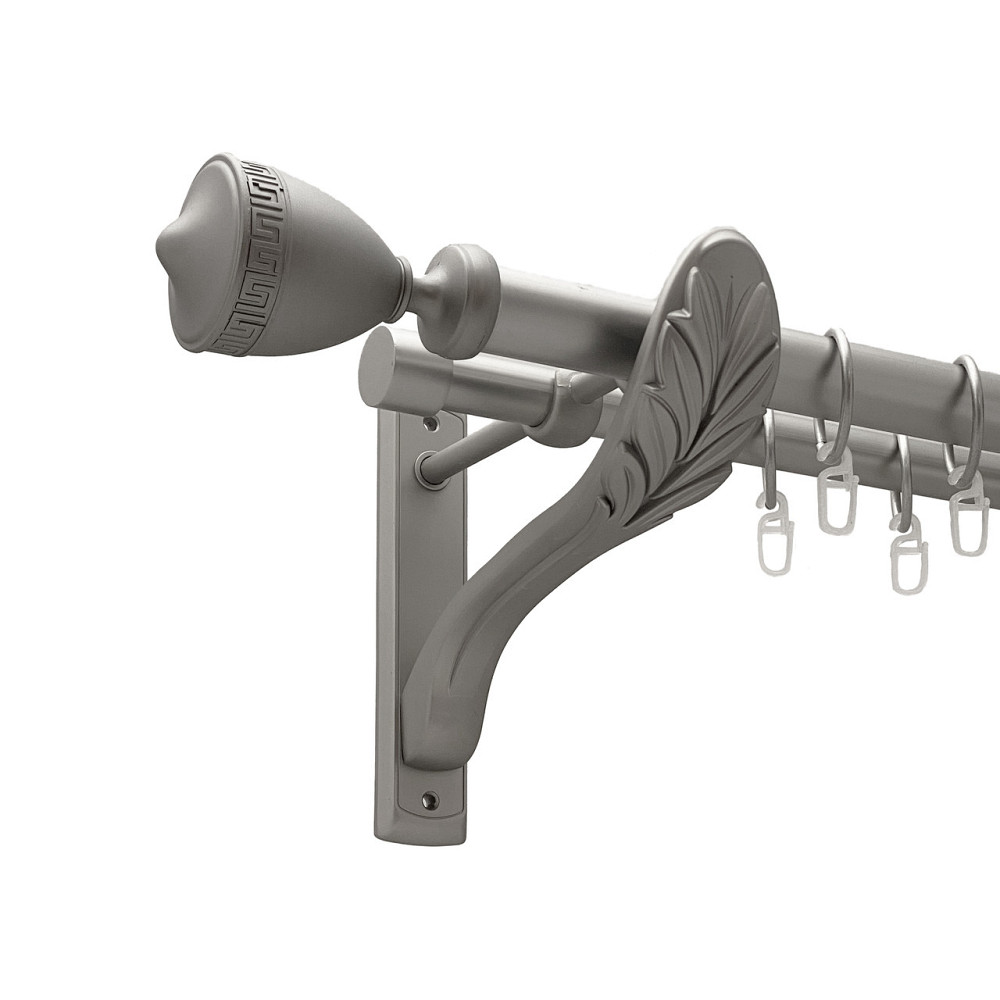 Карниз Orvit Афіна металевий дворядний ретро Сатин 25\19 мм 200 см (00-00011260) Львів - фото 1