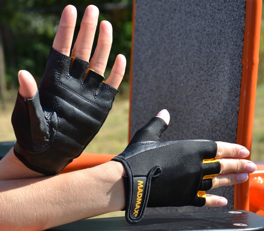 Рукавички для фітнесу MadMax MFG-251 Rainbow Orange M Луцьк - фото 7