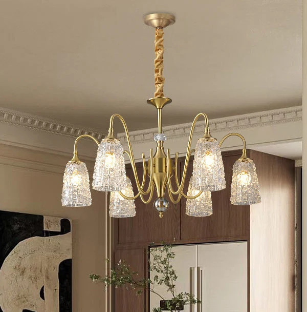 Світлодіодна люстра Orbita 5030 (Золота) на 6 плафонів Вінниця - фото 1