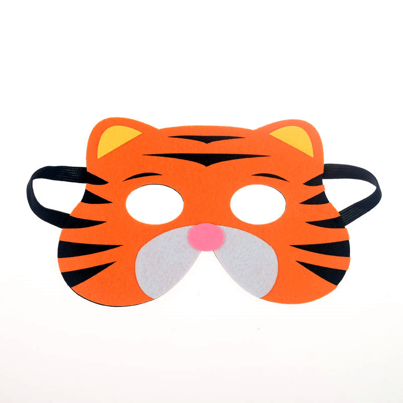 Детская маска Тигр 12 на 19 см оранжевый Киев - изображение 1
