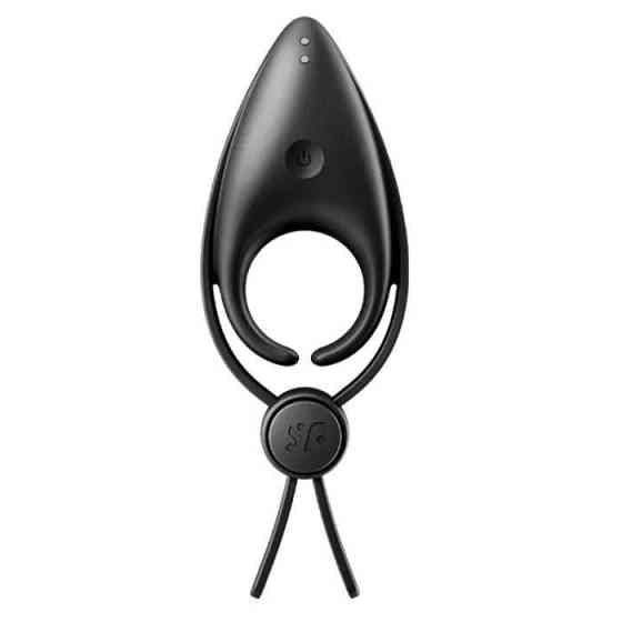 Ерекційне віброкільце-ласо з регулюванням розміру Satisfyer Sniper Black Sex Aura Київ