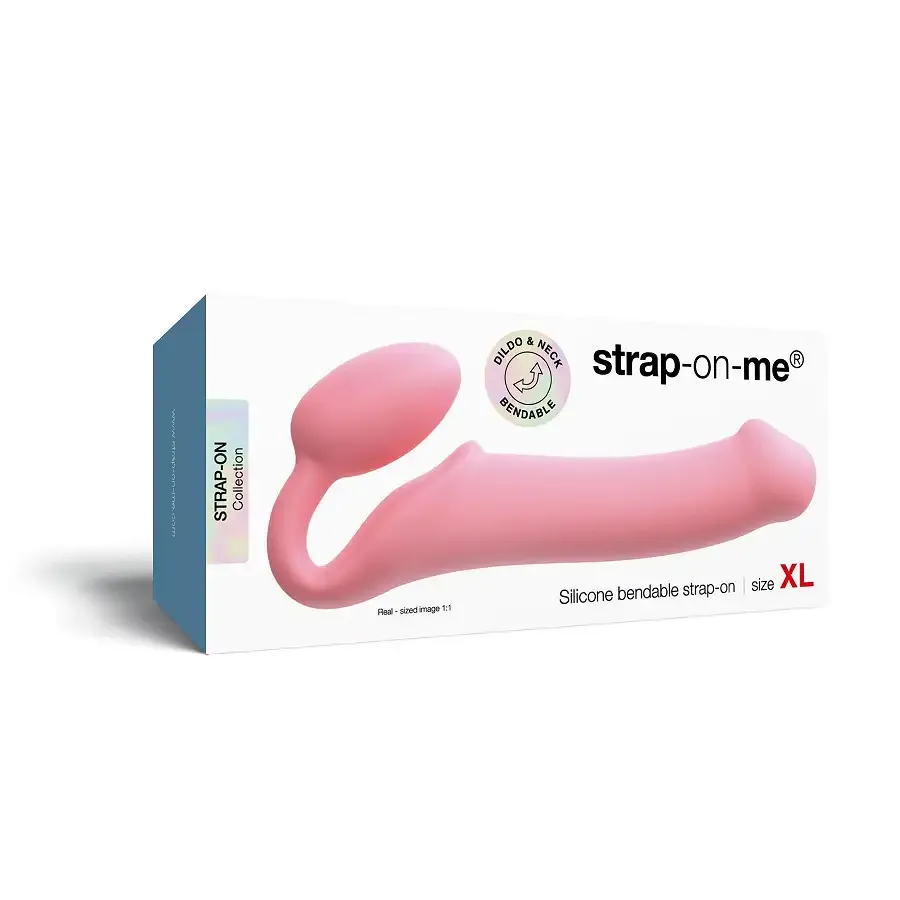Безремінний страпон Strap-On-Me Rose XL, повністю регульований, діаметр 4,5 см Львів - фото 7