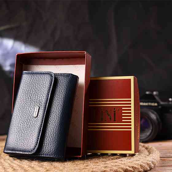 Практичный кошелек для женщин из натуральной кожи флотар CANPELLINI 21593 Синий Киев