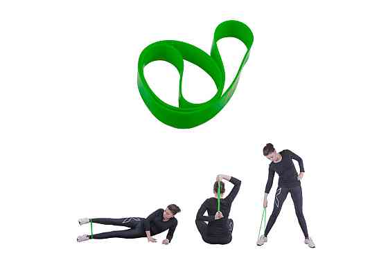 Лента эспандер для упражнений inSPORTline Hangy Heavy 27,5 см зеленая Киев