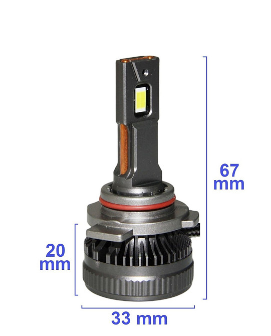 Комплект світлодіодних ламп QLine DualVision HIR2 (9012) 65W Canbus 6000K 12V Харків - фото 6