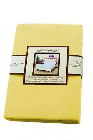 Nostra Простирадло на резинці 140х200 см з бавовни 100% Pale Banana жовта Коломия