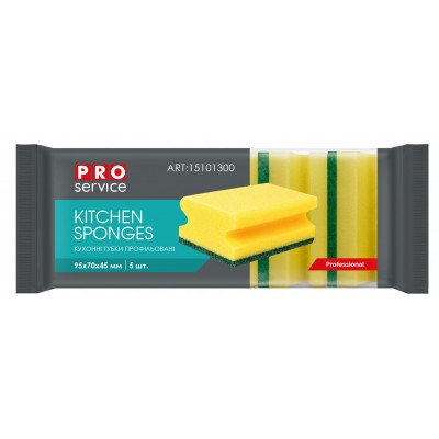 Губки кухонные PRO service Professional профилированные 5 шт. (4823071607673) Винница - изображение 1