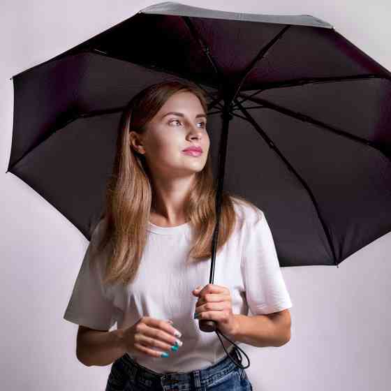 Компактна парасолька, Парасоля складна механічна класичний, Парасолька легка, Парасоля міцна GP-34 Київ