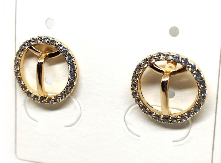 Жіночі сережки зі стразами XuPing Київ - фото 1