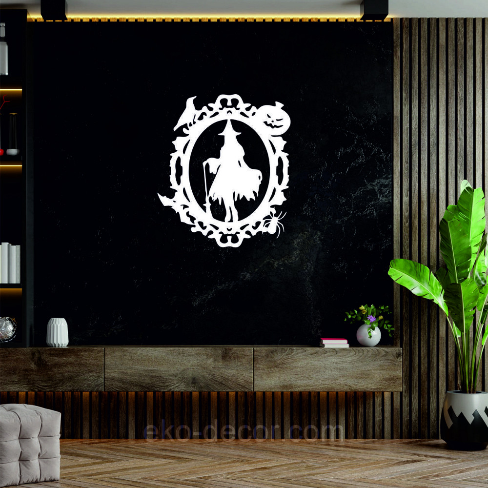 Декоративное настенное Панно «Ведьма», Декор на стену 50*43 см, Белый Киев - изображение 9