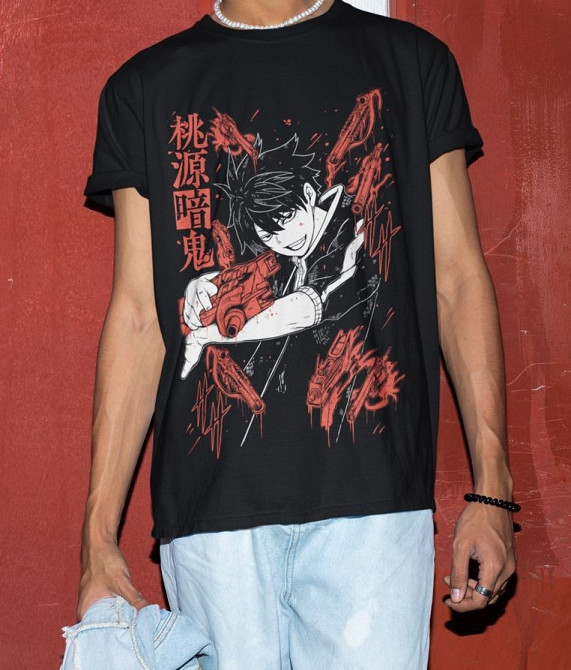 Футболка з аніме принтом Тоуген Анкі Ікхіносе Схікі оверсайз (S/M/L) Чорний AnimeJ0852 Дніпро - фото 3